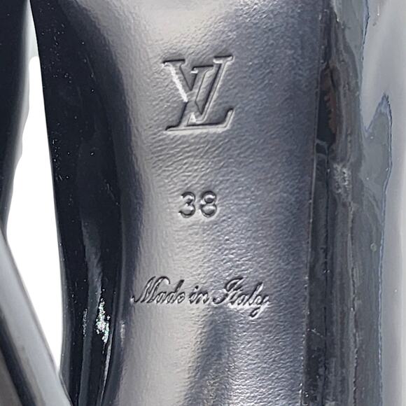 Louis Vuitton Oh Really Peep Toe Platform Pumps Black EU 38 US 7.5 - New $1045 - Picture 9 of 9